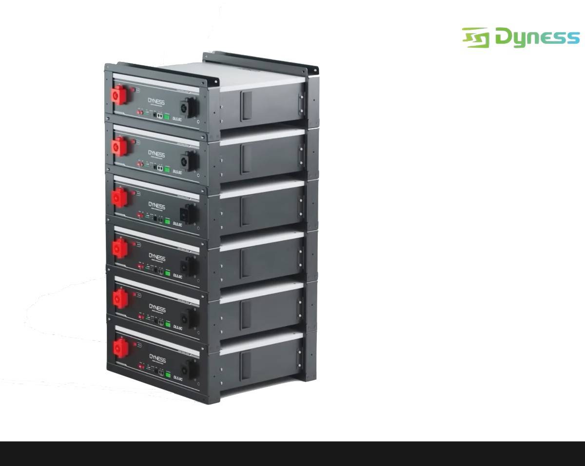 Installatie van Dyness DL5.0C batterijen met gestapelde montagebeugels