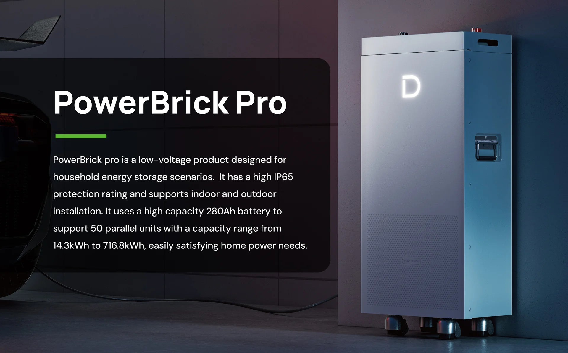 Dyness PowerBrick Plus 16.07 kWh Thuisbatterij – detailfoto 3